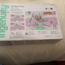 Ingenuity Anyway Sway Swing Baby Player Spruce Power NEW
