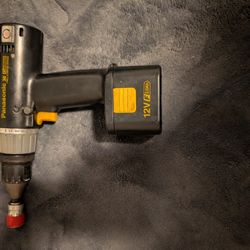 2 Panasonic Drills And Charger With 3 Batteries.
