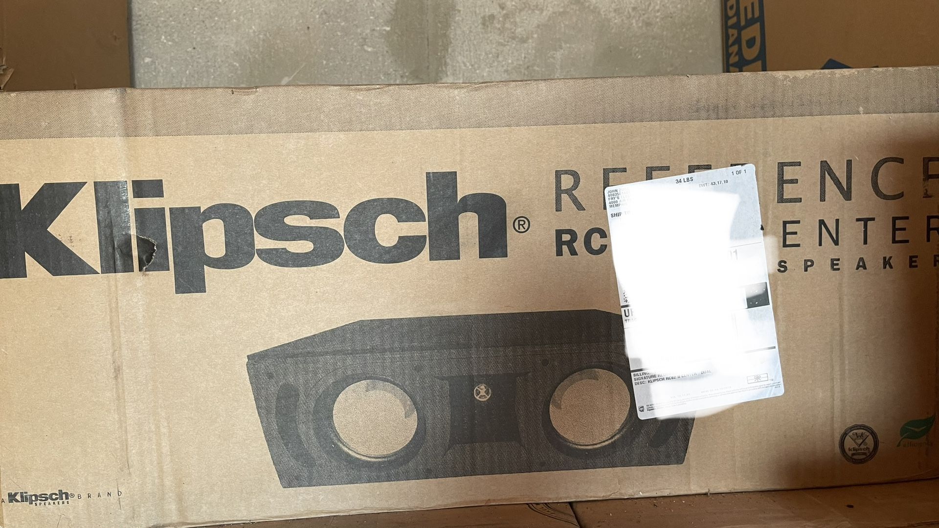 Klipsch Center Speaker Brand New