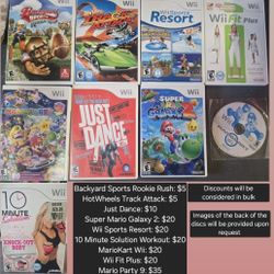Wii, PS2, Gamecube, Xbox360 Games