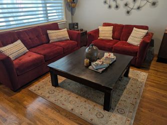 Solid Wood Rustic Square Coffee Table (48" x 48") – Great Condition
