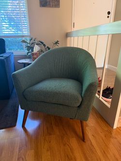 Living Spaces Mid century Green Accent Chair – $120 OBO