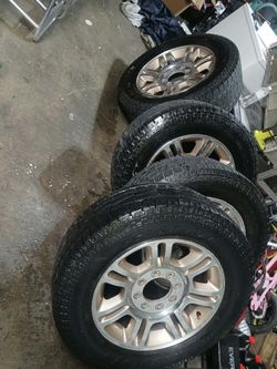 F250  20" rims and tires