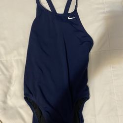 navy blue nike one piece 