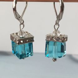 Blue Ice Earrings 