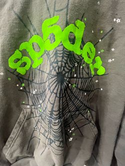Gray Sp5der Hoodie