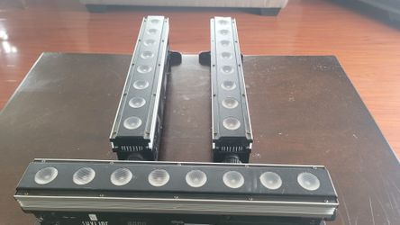 3 Barra Luces Bateria Cargable DMX 8 Leds
