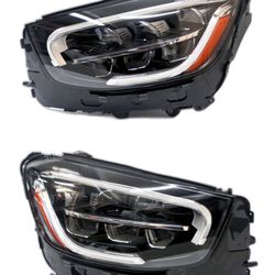 2016-2019 Mercedes GLC Glc300 Left Or Right Headlight Original Oem Led Perfect Shape 