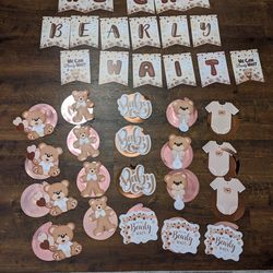 Baby Shower Banner And Decorations - We Can Bearly Wait  Thumbnail