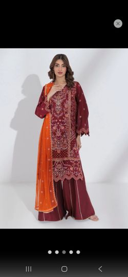 Indian Pakistani Tradition Designer Shalwar Kameez Embroidery Cotton 