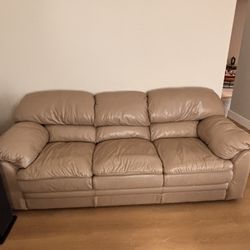 100% Leather Sofa 