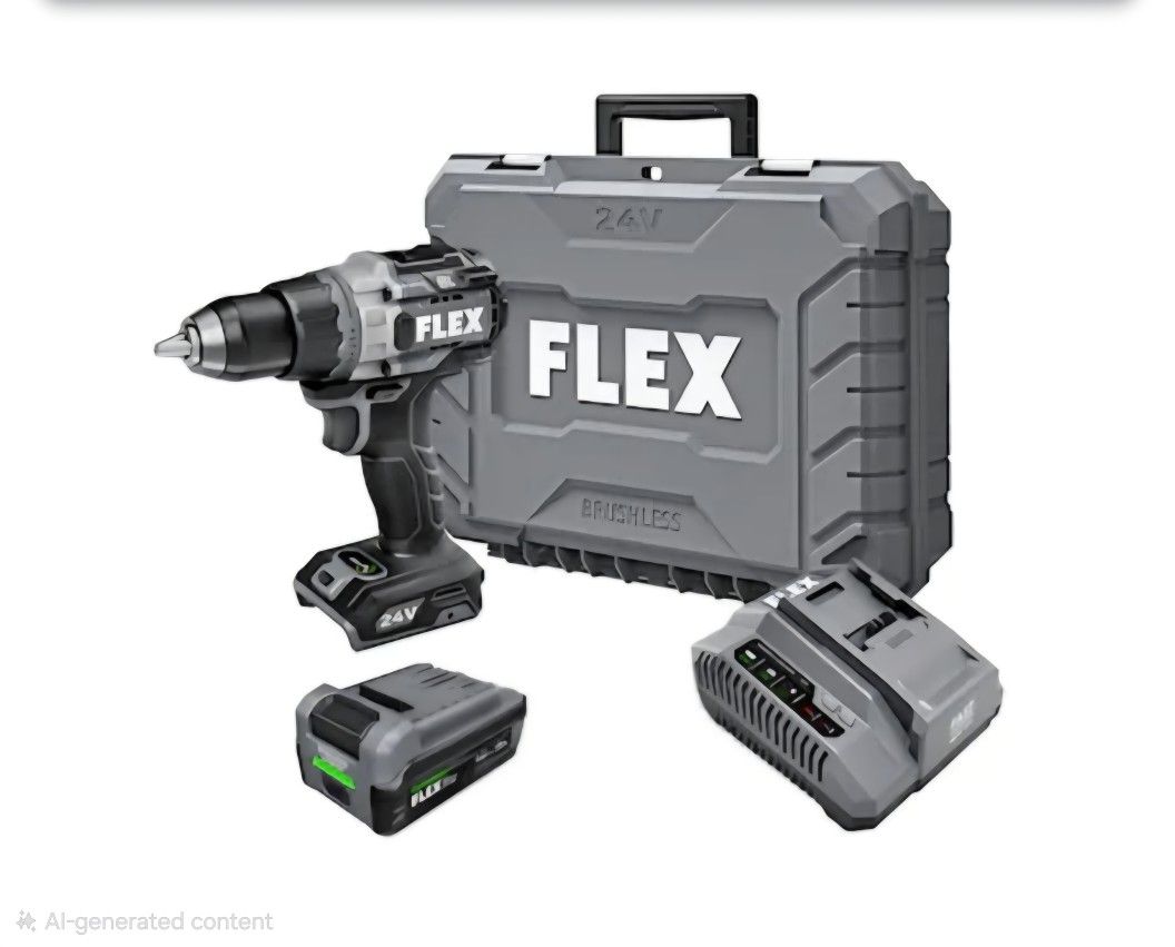 Brand New Flex 24V Brushless 1400 In. LBS TORQUE HAMMER DRILL WITH TURBO MODE.