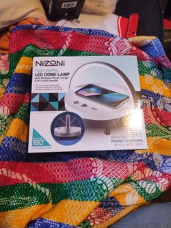 Nizoni Touch Control Lead Dome Lamp With Wireless Phone Charger And HD Audio Speaker