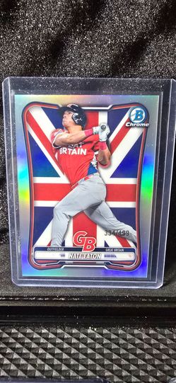 2026 Bowman Chrome Nate Eaton WBC-32 WBC Refractor Red Sox /499 Great Britain