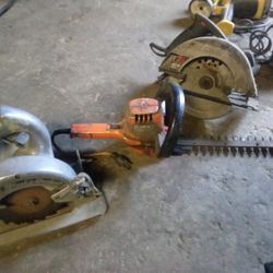 Electric Hedger. Two Saws