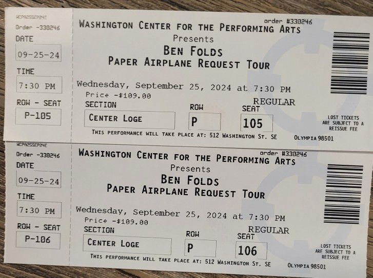 Performing Arts Tickets