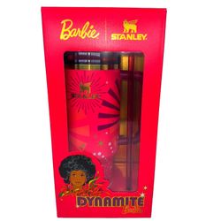 Dynamite Barbie Stanley The FlowState Quencher 40oz Tumbler Hot Cold Cup NEW