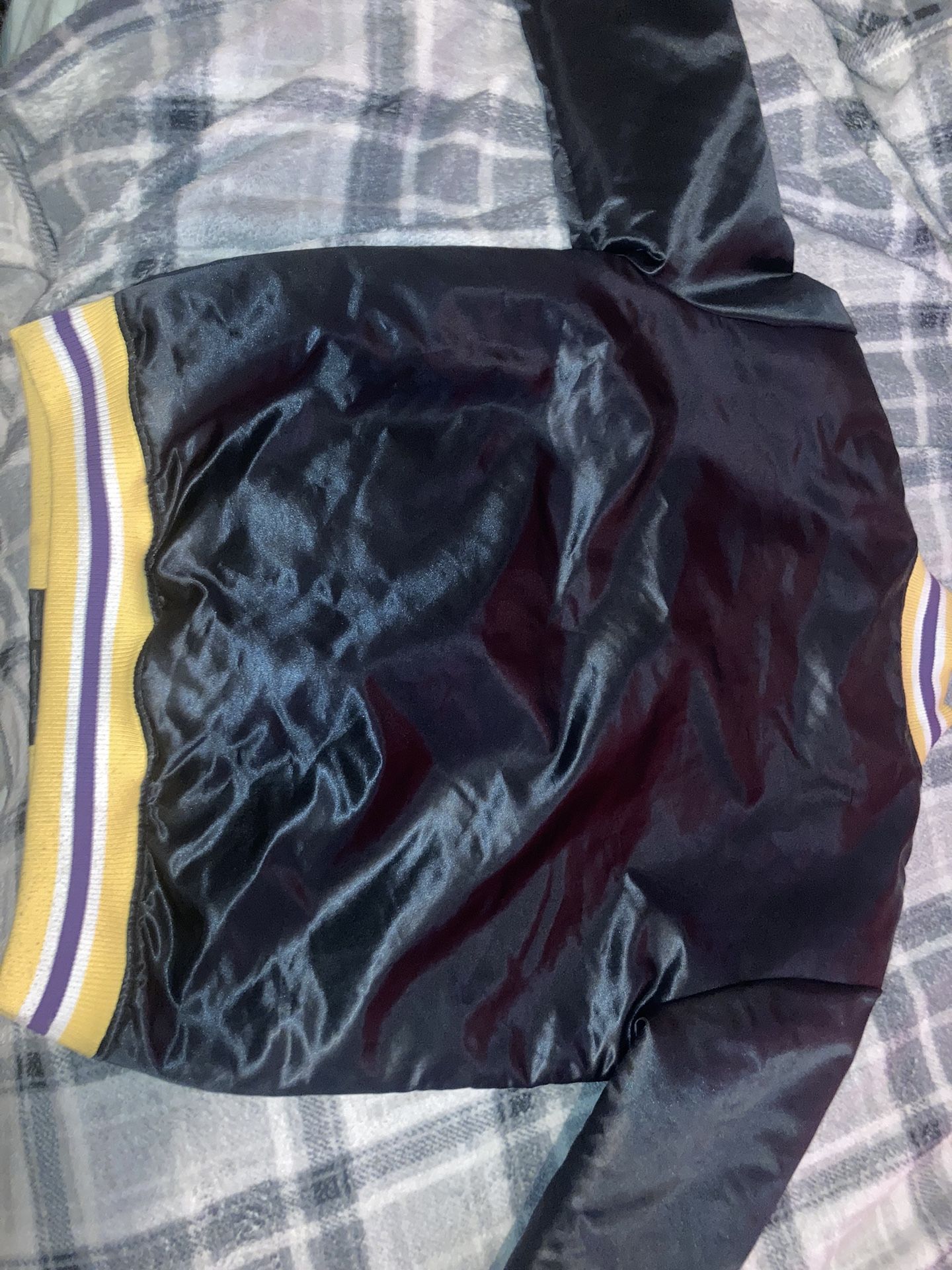 Mens Los Angeles Black Bomber Jacket