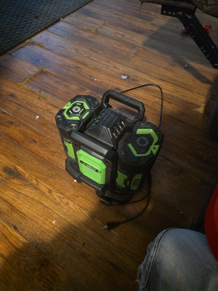 Two Batteries And Double Charger