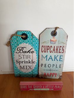 rustic baking signs