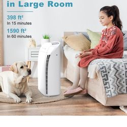 MSA3 Air Purifier for Home, Large Room up to 1590 sq ft, Air Purifier with H13 HEPA Filter for Bedroom, 22db, 100% Ozone Free Air Cleaner for