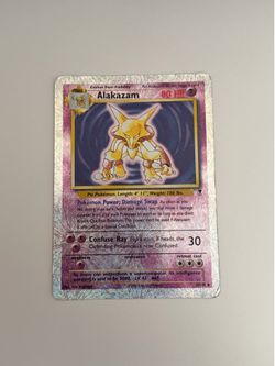 2002 POKEMON LEGENDARY COLLECTION #1 ALAKAZAM-REVERSE FOIL
