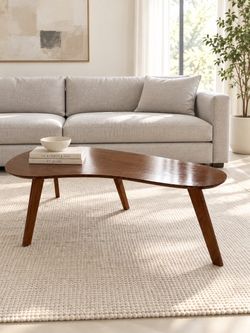 Mid-Century Modern Style Kidney Coffee Table
