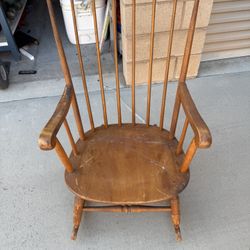 Nichols and Stone Bowed Back Vintage Rocking Chair