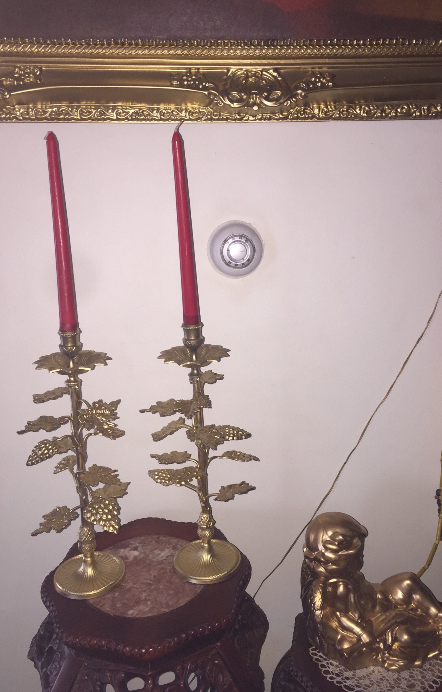 Beautiful Antique Candelabra Set Metal The Candle Not Include $30 Set