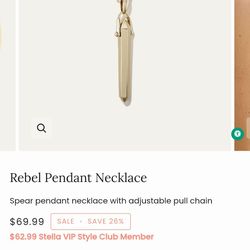 Stella & Dot Rebel Necklace - Gold