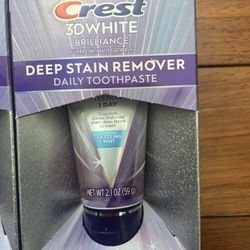 Crest 3DWhite Brilliance Deep Stain Remover Dazzling Mint Toothpaste - 2.1oz $4/each