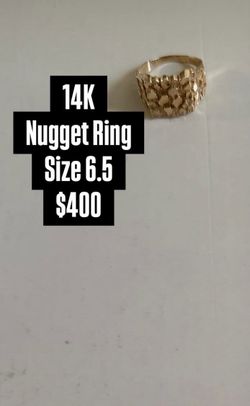 14K Gold Ring Size 6.5 3.5 Grams $400