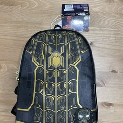 Spider-Man Backpack Funko Pop Legacy, New With Tags, No Way Home, Black & Gold