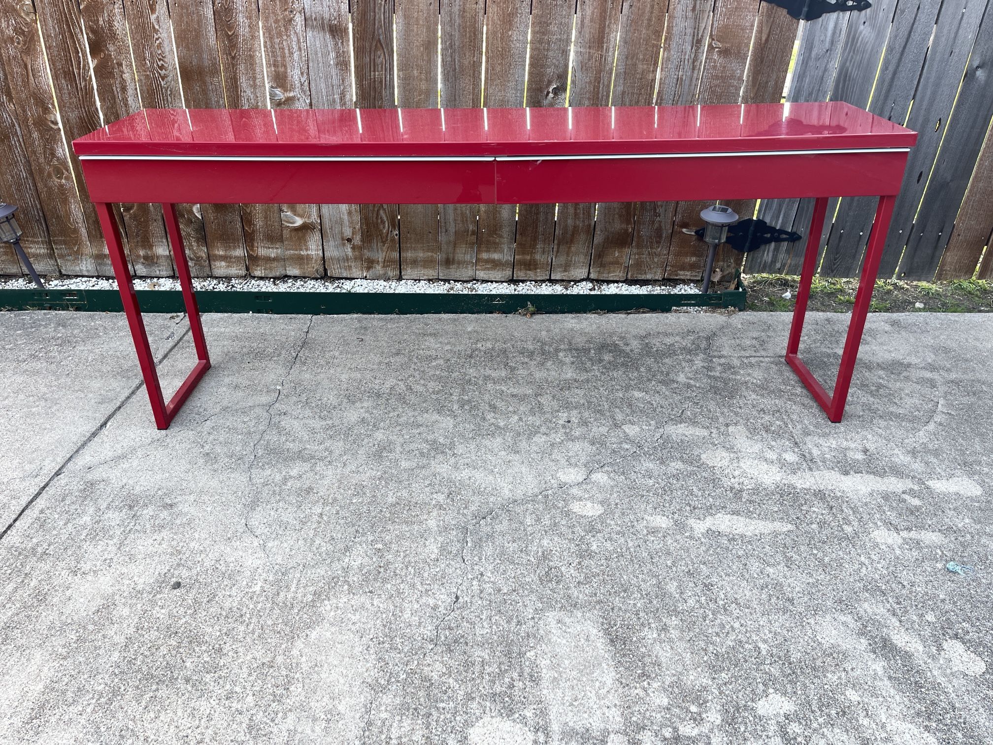 Red ikea desk online