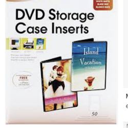 Memorex 32020716-50 Pack of DVD Storage Case Inserts