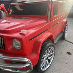 Red Car Mercedes Truck