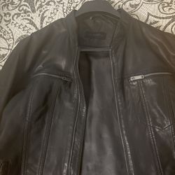John Varvatos Leather Jacket Worn Once