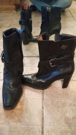 Leather Harley Davidson boot