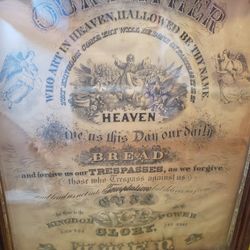 The Lord's Prayer In A Frame