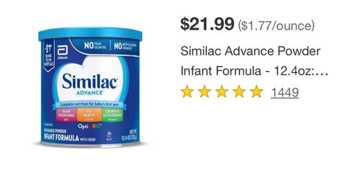Similac baby formula
