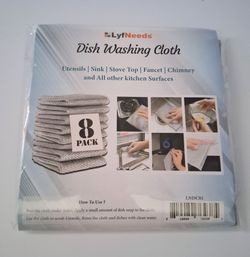 8 pack dishwashing cloths
