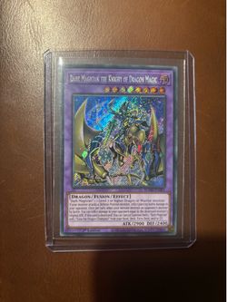 Konami Dark Magician Knight of Dragon Magic BLMR-EN001 1st Ed Secret Rare