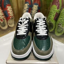 Size 10 - (Bape) OG 2005 Olive Green Bapesta