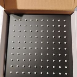 Matte Black Chrome Ultrathin Rainfall Shower Head 8" New 

