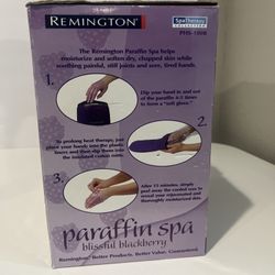 Remington Spa Therapy PHS-100B - Baño de Parafina para Manos y Cera Mora