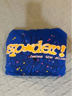 Blue Sp5der Hoodie (Size Small)