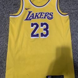 Nike LeBron James Icon Edition Swingman Men's Jersey (LA Lakers), Amarillo/Field Used-like New