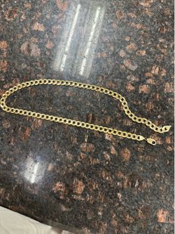 14k solid yellow gold 24in long 9mm thick