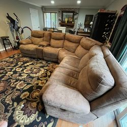 Couch Sectional (Ashley Brand) Brown