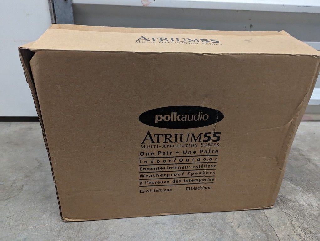 Polk Audio Atrium 55 Indoor Outdoor Speakers New